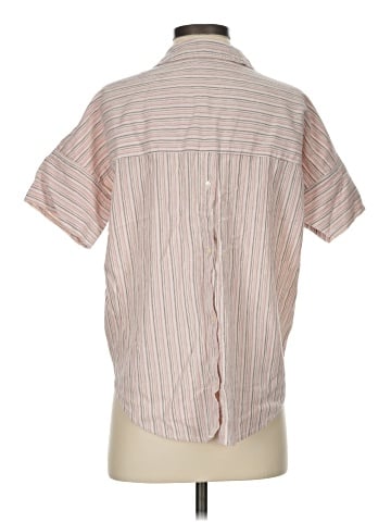 Madewell Courier Button-Back Shirt in Brampton Stripe (view 2)