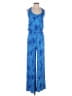 Tori Richard Graphic Blue Jumpsuit Size S - photo 1