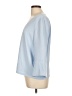 H&M 100% Polyester Blue 3/4 Sleeve Blouse Size 10 - photo 5