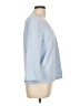 H&M 100% Polyester Blue 3/4 Sleeve Blouse Size 10 - photo 4