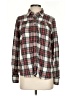 Free People Plaid Gray Long Sleeve Button-Down Shirt Size S - photo 1
