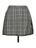 Primark Plaid Gray Casual Skirt Size 10 - photo 1