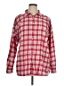 Ann Taylor LOFT Plaid Red Long Sleeve Button-Down Shirt Size XL - photo 1