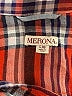 Merona 100% Rayon Plaid Orange Long Sleeve Blouse Size L - photo 7