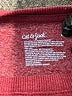 Cat & Jack Hearts Burgundy Pullover Sweater Size 3T - photo 4