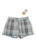 Asics 100% Polyester Stripes Gray Shorts Size M - photo 2