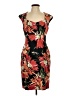 DressBarn Tropical Red Cocktail Dress Size 12 - photo 1