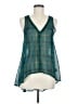 Decree 100% Polyester Teal Sleeveless Blouse Size M - photo 1