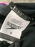 Speedo Solid Black Purple One Piece Swimsuit Size 6 - photo 3
