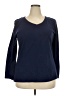 Just My Size 100% Cotton Blue 3/4 Sleeve Top Size 2X Plus - photo 1