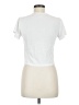 Blue Rain White Short Sleeve Top Size M - photo 2