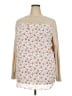 Ann Taylor LOFT Floral Ivory Sweater Vest Size XXL - photo 1