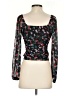 Open Edit Black 3/4 Sleeve T-Shirt Size XXS - photo 2