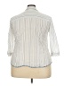 Sigrid Olsen 100% Cotton Stripes Ivory 3/4 Sleeve Button-Down Shirt Size 2X - photo 2