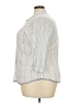 Sigrid Olsen 100% Cotton Stripes Ivory 3/4 Sleeve Button-Down Shirt Size 2X - photo 5
