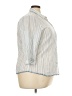 Sigrid Olsen 100% Cotton Stripes Ivory 3/4 Sleeve Button-Down Shirt Size 2X - photo 4