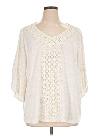 Style&Co 3/4 Sleeve T-Shirt (view 1)