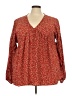 Sugarfox Red Long Sleeve Blouse Size 2X - photo 1