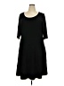 Talbots Solid Black Casual Dress Size 2X - photo 1