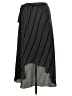 Green Envelope Stripes Black Casual Skirt Size L - photo 2