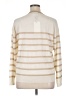 Zara Stripes Ivory Pullover Sweater Size XL - photo 2