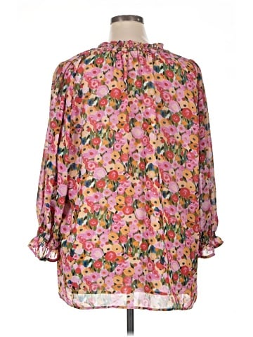 Entro 3/4 Sleeve Blouse (view 2)