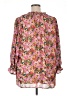 Entro 100% Polyester Floral Pink 3/4 Sleeve Blouse Size XL - photo 2