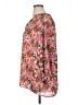 Entro 100% Polyester Floral Pink 3/4 Sleeve Blouse Size XL - photo 5