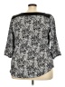 I.N. Studio 100% Polyester Silver 3/4 Sleeve Blouse Size 2X - photo 2