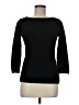 Neiman Marcus 100% Cashmere Black Cashmere Pullover Sweater Size M - photo 1