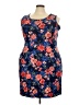 Lands' End Tropical Blue Cocktail Dress Size 20 - photo 1