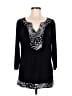 Jaclyn Smith Black 3/4 Sleeve Blouse Size M (estimated) - photo 1