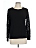 Rose + Olive Black Long Sleeve Top Size L - photo 1