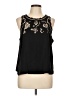 H&M 100% Polyester Black Sleeveless Blouse Size L - photo 1