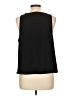 H&M 100% Polyester Black Sleeveless Blouse Size L - photo 2