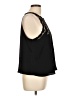 H&M 100% Polyester Black Sleeveless Blouse Size L - photo 4