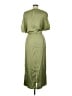 Glam 100% Polyester Green Casual Dress Size M - photo 2