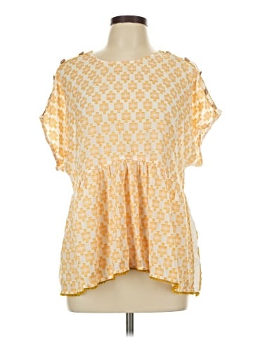 Pilcro by Anthropologie Short Sleeve Blouse (view 1)