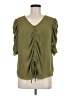 Cato 100% Polyester Green Short Sleeve Top Size M - photo 1