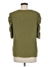 Cato 100% Polyester Green Short Sleeve Top Size M - photo 2