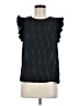 Who What Wear 100% Polyester Black Sleeveless Blouse Size M - photo 1