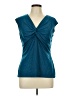 Roz & Ali Teal Sleeveless Blouse Size L - photo 1