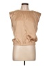 Calvin Klein 100% Polyester Tan Sleeveless Blouse Size L - photo 1
