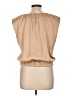 Calvin Klein 100% Polyester Tan Sleeveless Blouse Size L - photo 2