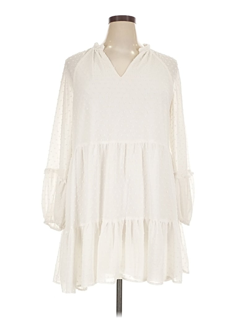 Pre-owned Cece Casual Dress In Ivory