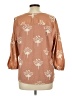 Dolan 100% Polyester Tan 3/4 Sleeve Blouse Size L - photo 2