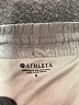 Athleta 100% Polyester Metallic Silver Athletic Shorts Size S - photo 3