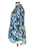 Sunny Leigh 100% Polyester Floral Blue 3/4 Sleeve Blouse Size 1X - photo 5