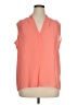 Rose + Olive 100% Polyester Orange Sleeveless Blouse Size XL - photo 1