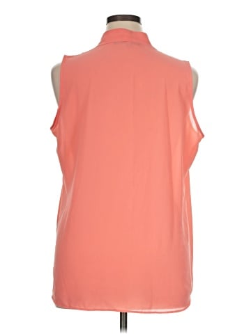 Rose + Olive Sleeveless Blouse (view 2)